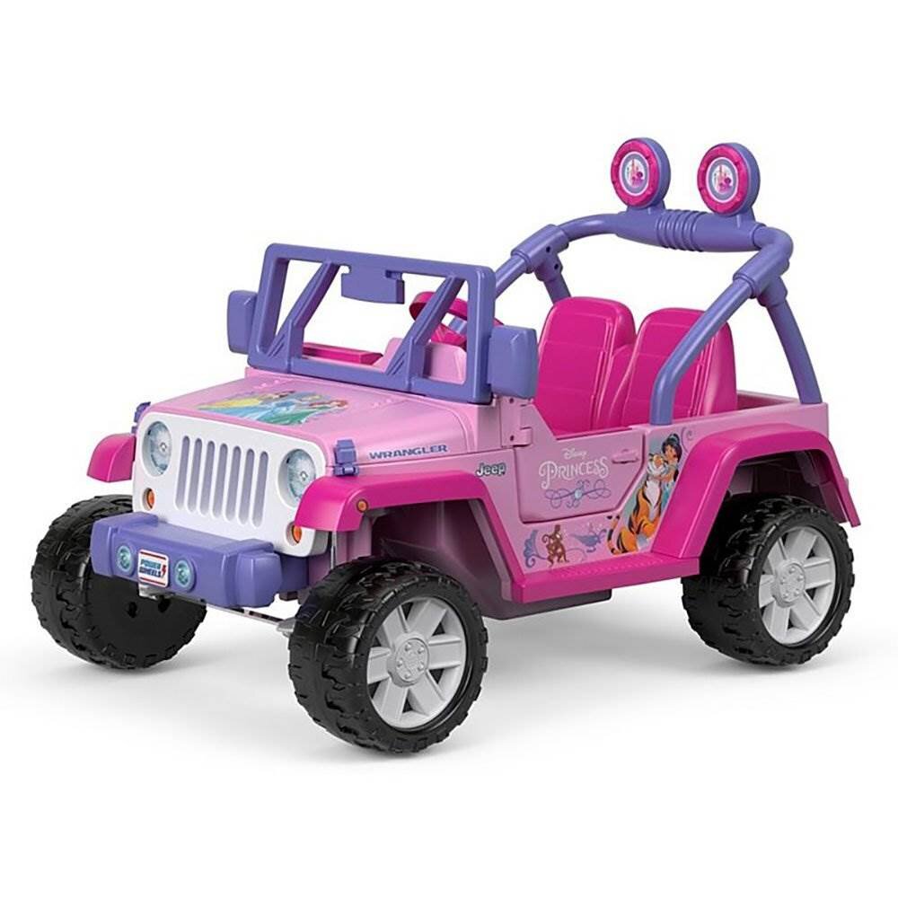Power Wheels Disney Princess Jeep Ride-on + Replacement Battery (2 Pack) |  Wayfair