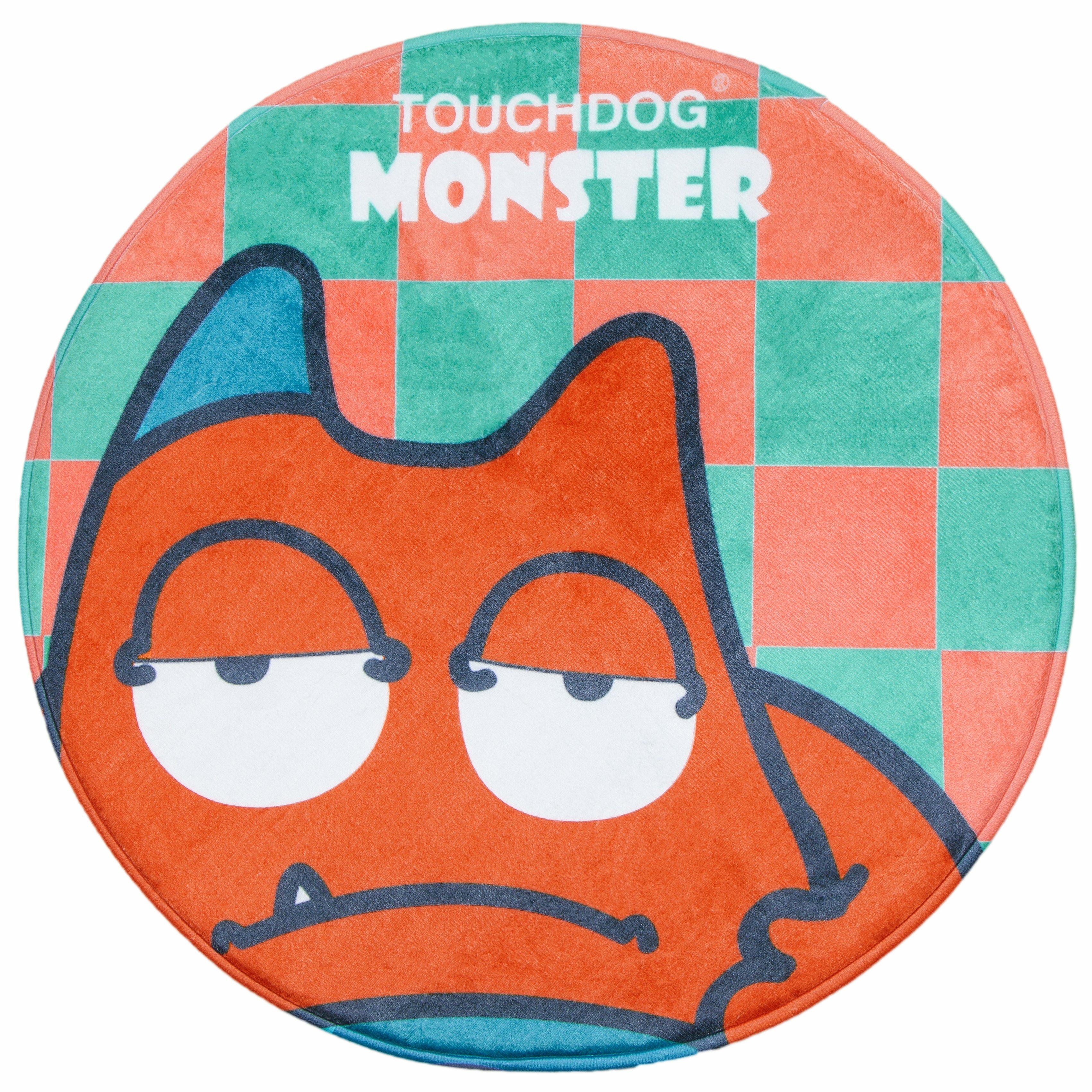 Touchdog Cartoon Sleepy Monster Rounded Cat and Dog Mat | Wayfair