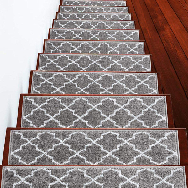 Details about   13  Step  9'' x 30'' 1 Landing 28" x 30" Woven Nylon Carpet Stair Treads 