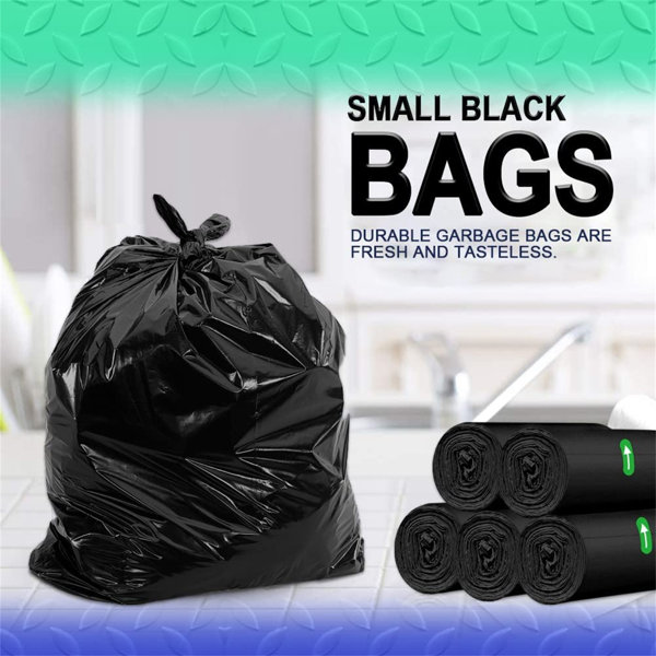 4 Gallon 220 Counts Strong Trash Bags Garbage Bags Bathroom Trash Can Bin Small 