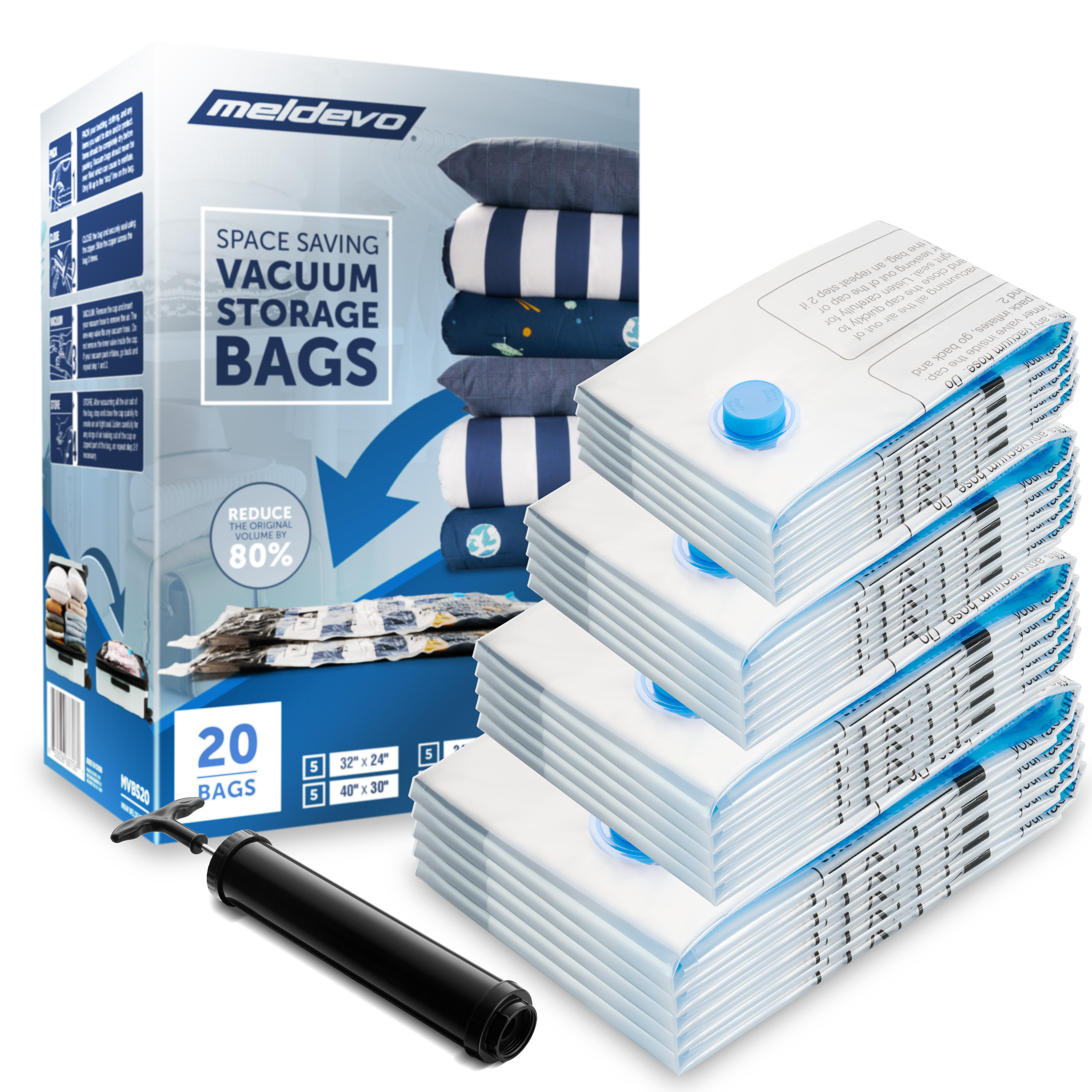 SmartSaver 12 pack Premium Reusable Ziplock Space Saver Vacuum Storage  organiser Bags 6 X JUMBO 6 X LARGE sealer bag Free Hand Pump for  Travel  Amazonin Home  Kitchen