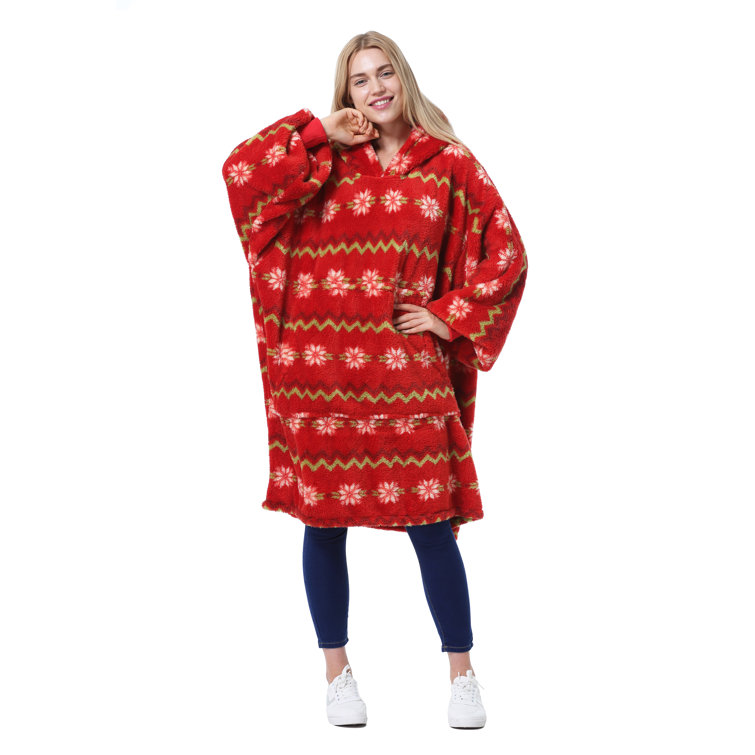 oversized hooded throw blanket