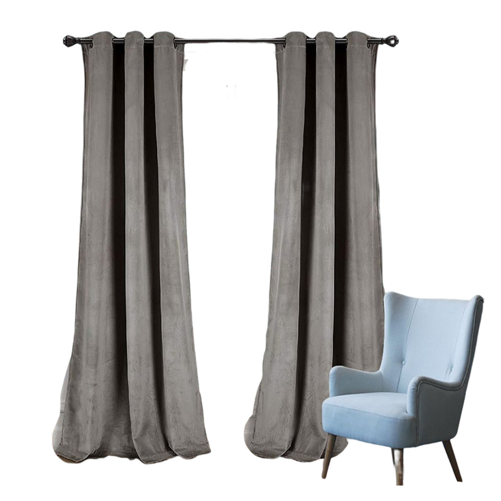 Frifoho Polyester Room Darkening Curtain Pair Wayfair