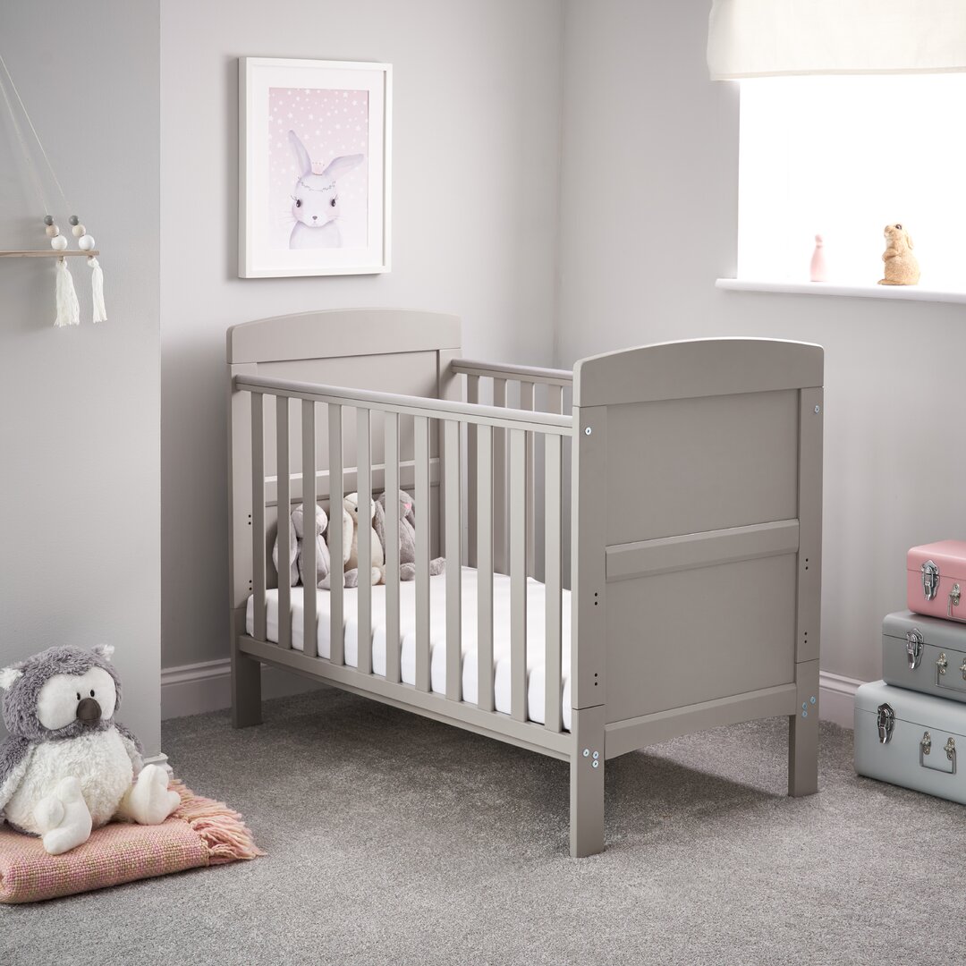 Grace Mini Cot 2-Piece Nursery Furniture Set gray