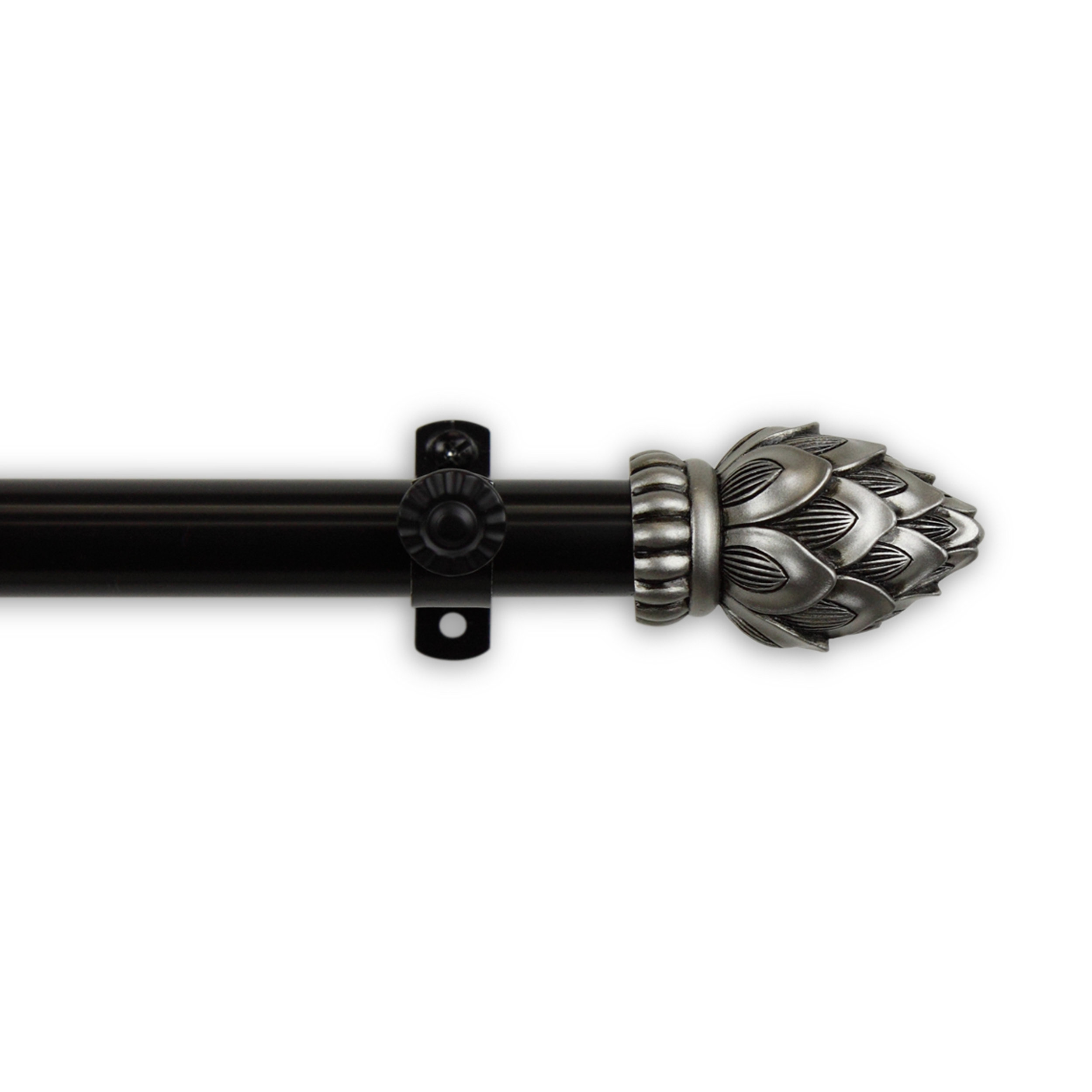 Fleur De Lis Living Rech Finial Window Single Curtain Rod Wayfair