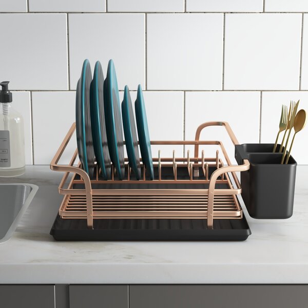 Cups Dish Drying Rack Drainer Storage Organizer Pots MyGift Pans Eco Friendly Bamboo Wood Plates