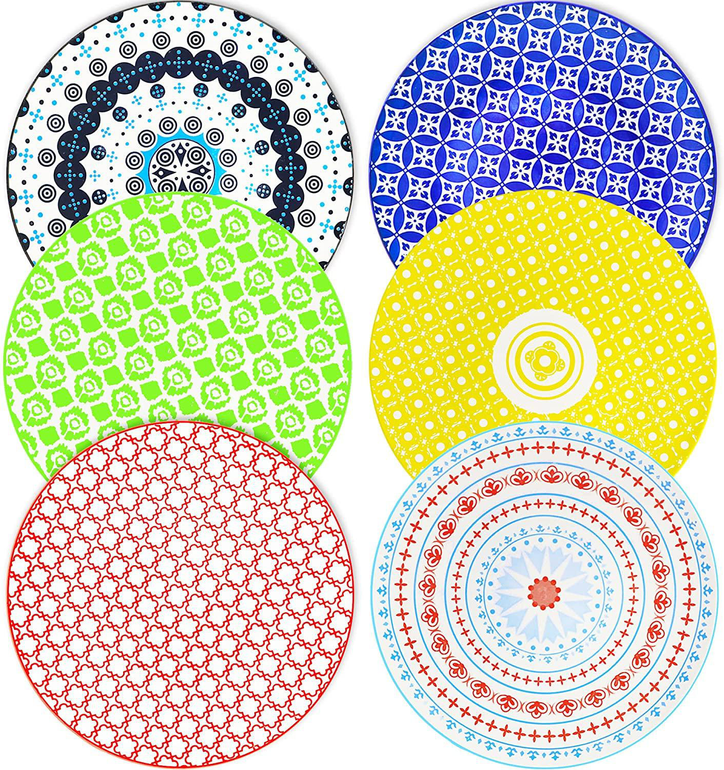 Bungalow Rose Large Dinner Plates Set, Premium Porcelain Dinnerware For