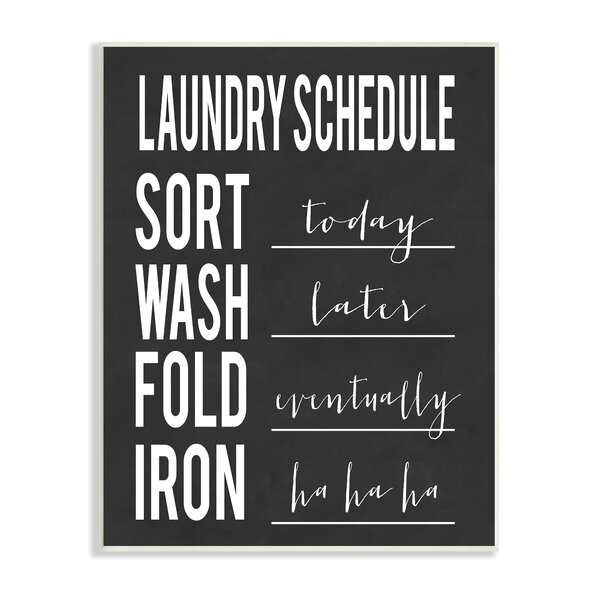 Funny Laundry Signs | Wayfair
