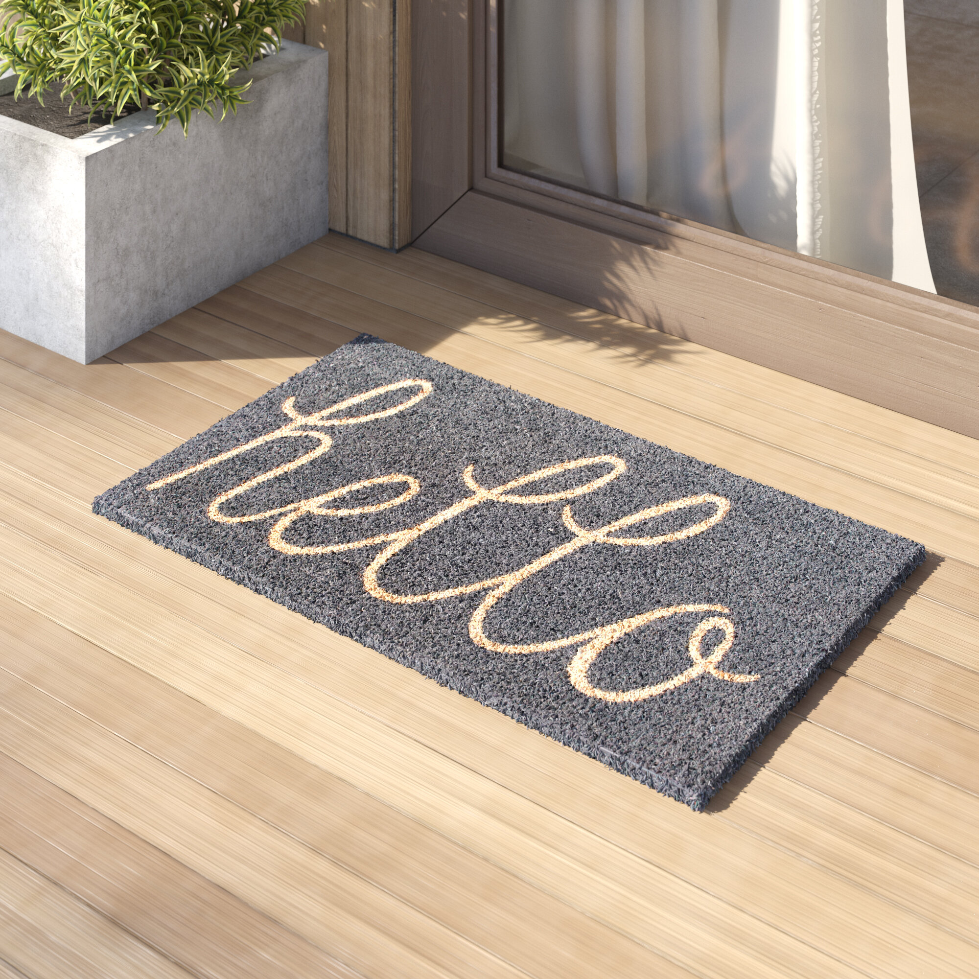 Home Entrance Floor Doormat Rug Non-slip Carpet Indoor Outdoor Door Mat 30"x18" 
