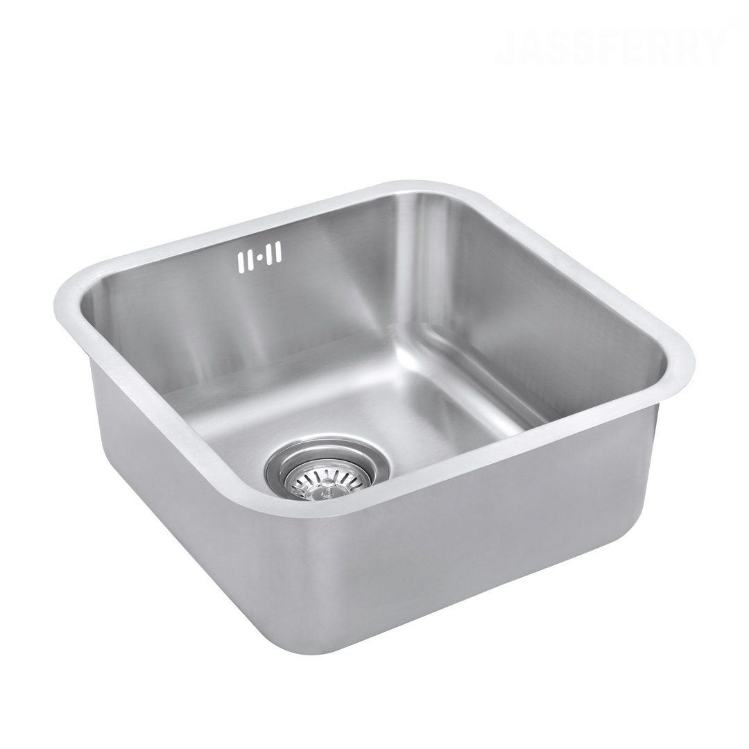 Belfry Kitchen Gosford Single Bowl Undermount Kitchen Sink gray