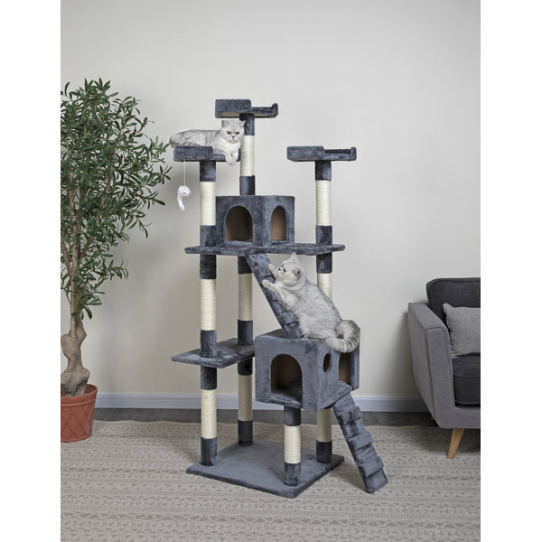 leopard print cat tower