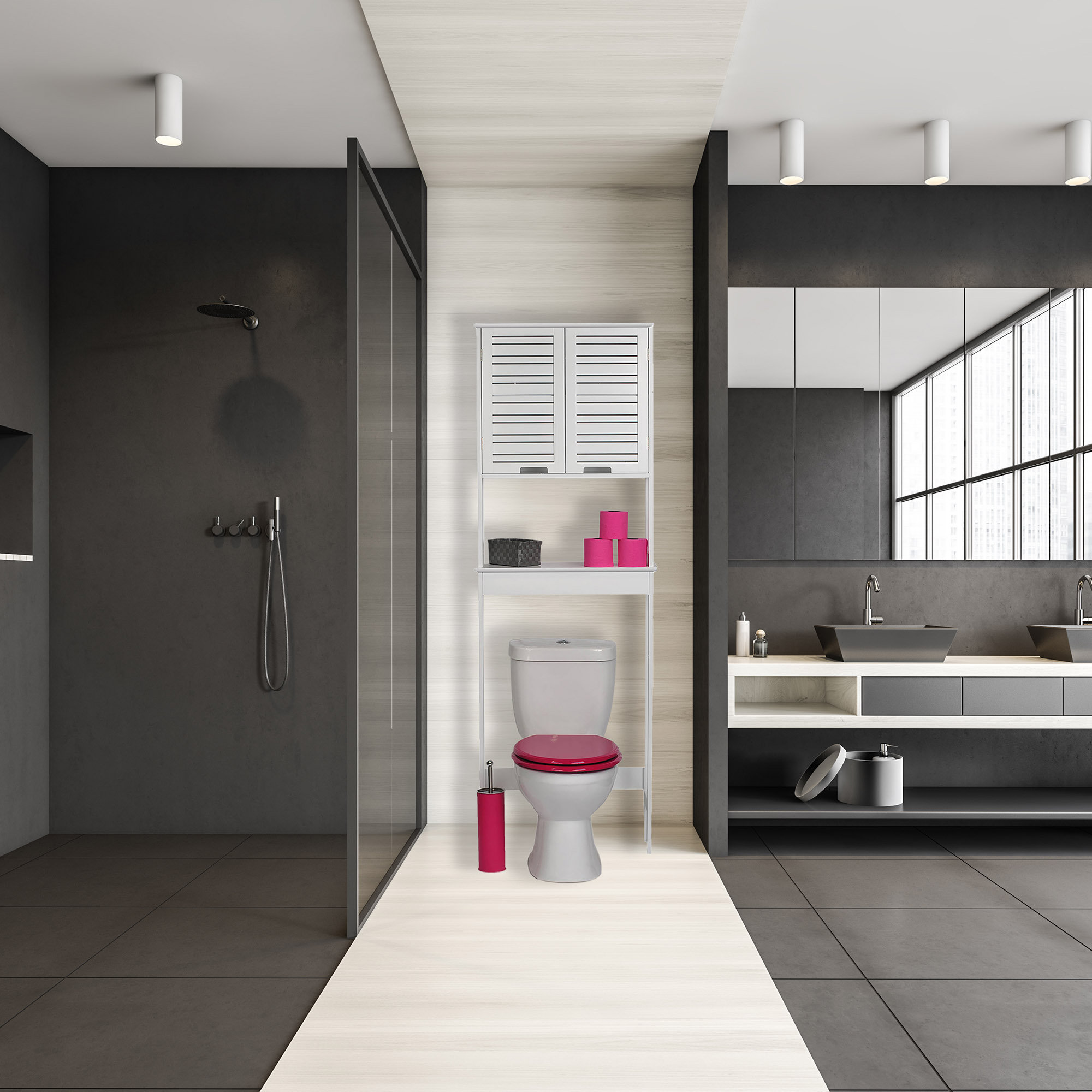 Evideco Miami 100 Medium Density Fiberboard Freestanding OverThe