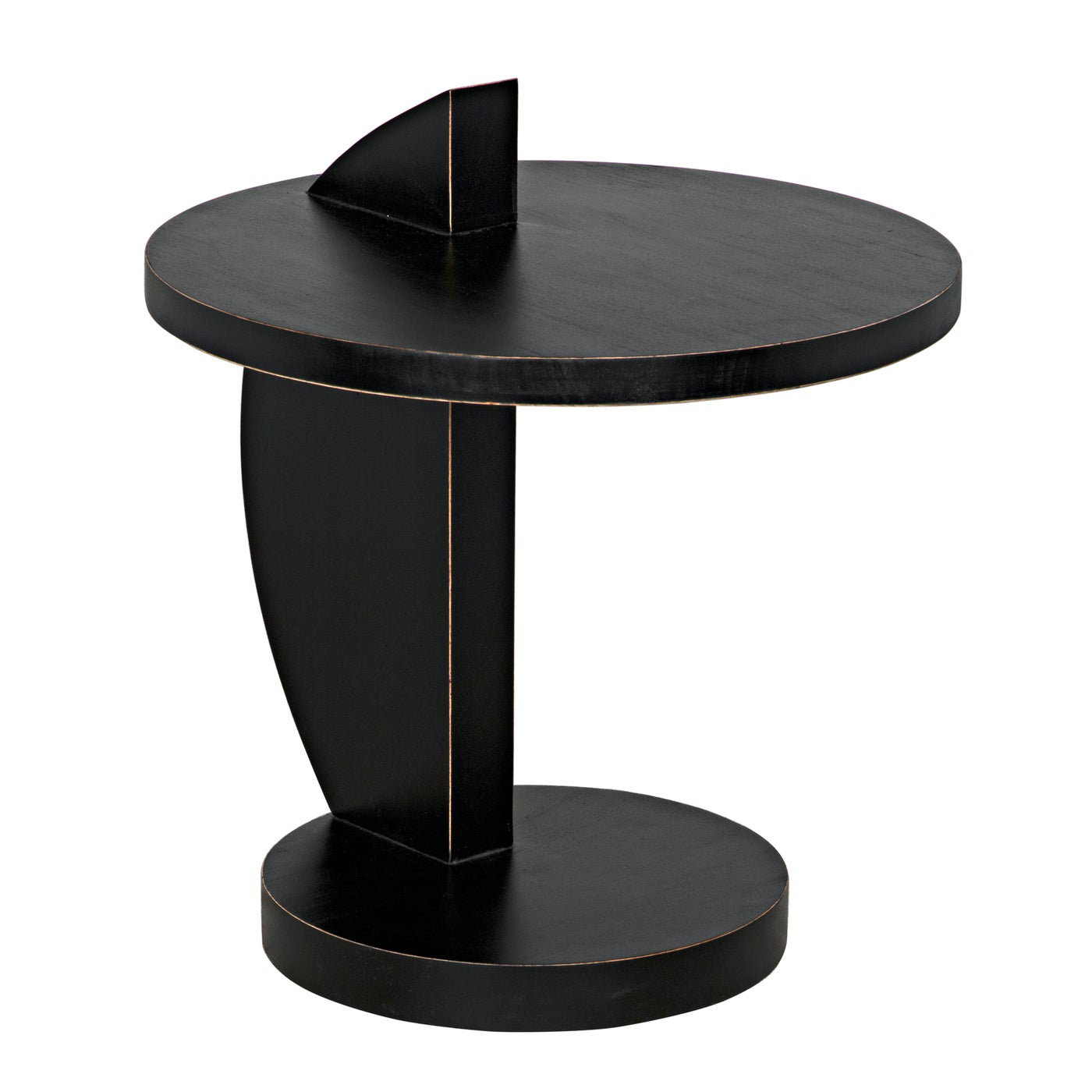 Noir Trading Inc. 25'' Tall Solid Wood Floor Shelf End Table Wayfair