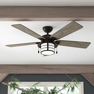 Quiet Outdoor/Indoor 60" Large Great Ceiling Fan Patio Classic Office Light Kit 