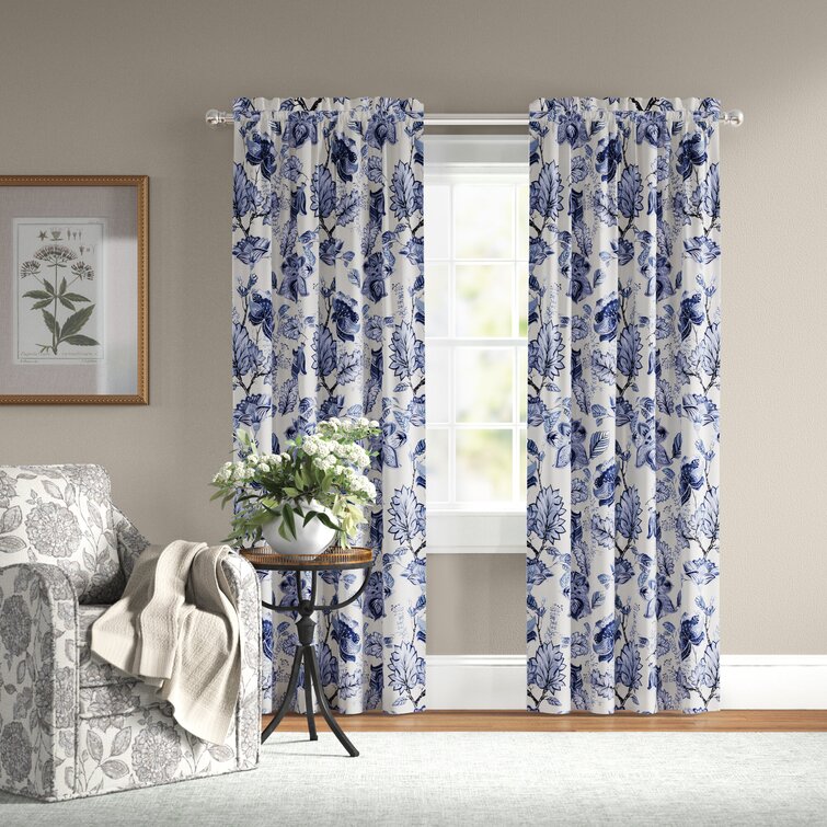 Room Curtain Printed Curtain Polyester Thermal Patterns Shower Super Floral O3 