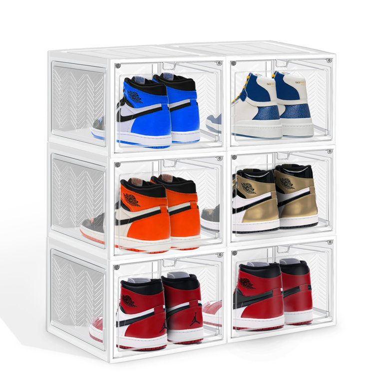 FORTUNE Shoe Boxes Shoe Containers Shoe Organizer For Closet Shoe Storage Boxes Clear Shoe Boxes Stackable Large Shoe Storage Boxes With Hard Plastic Shoe Boxes Stackable Clear Shoe Box As Your