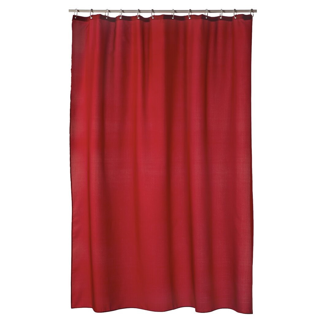 Shower Curtain red,brown