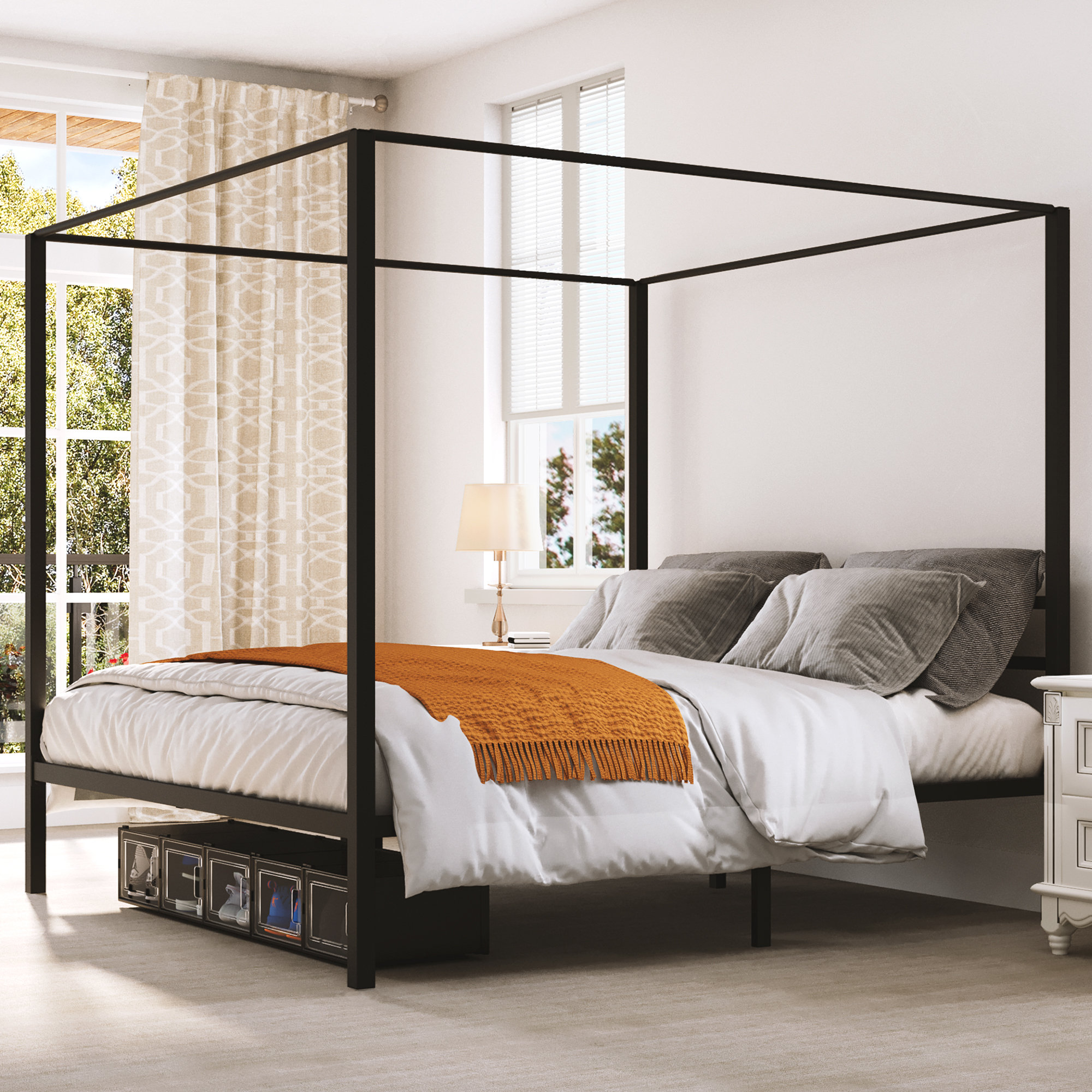 Canopy Bed Frame Vs. Four-Poster Bed: Comparing Designs And Aesthetics  