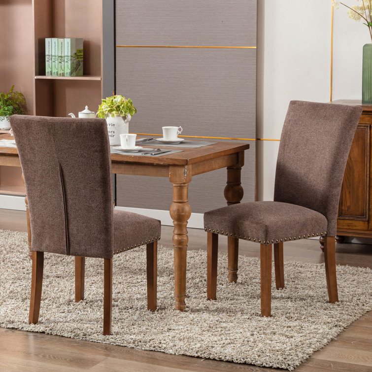 Red Barrel Studio® Upholstered Parsons Dining Chair with ...