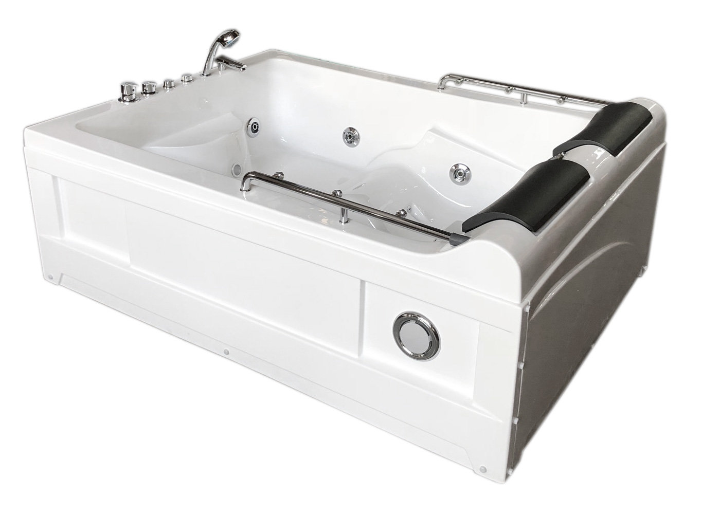 Simba USA Whirlpool White Bathtub Hydrotherapy Spa Hot Tub 2 Persons Lulu With Heater Wayfair