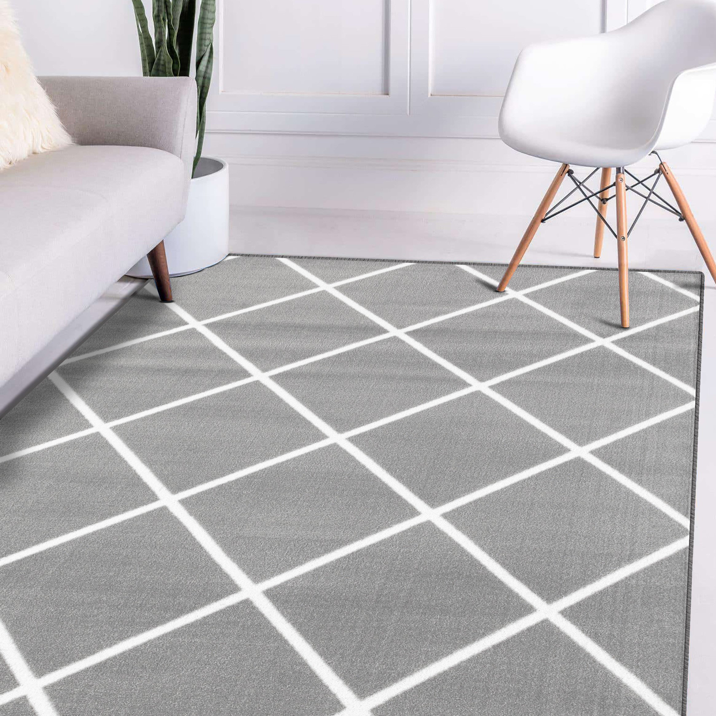 Latitude Run® Bethina Geometric Gray Area Rug Wayfair