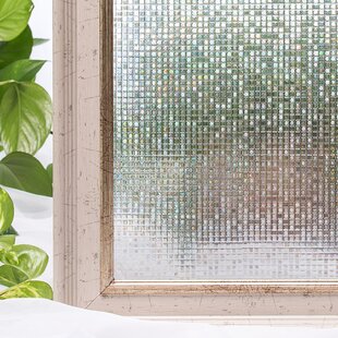 3D Bamboo Privacy Static Cling Stickers Frosted Glass Window Films No Glue Adorn 