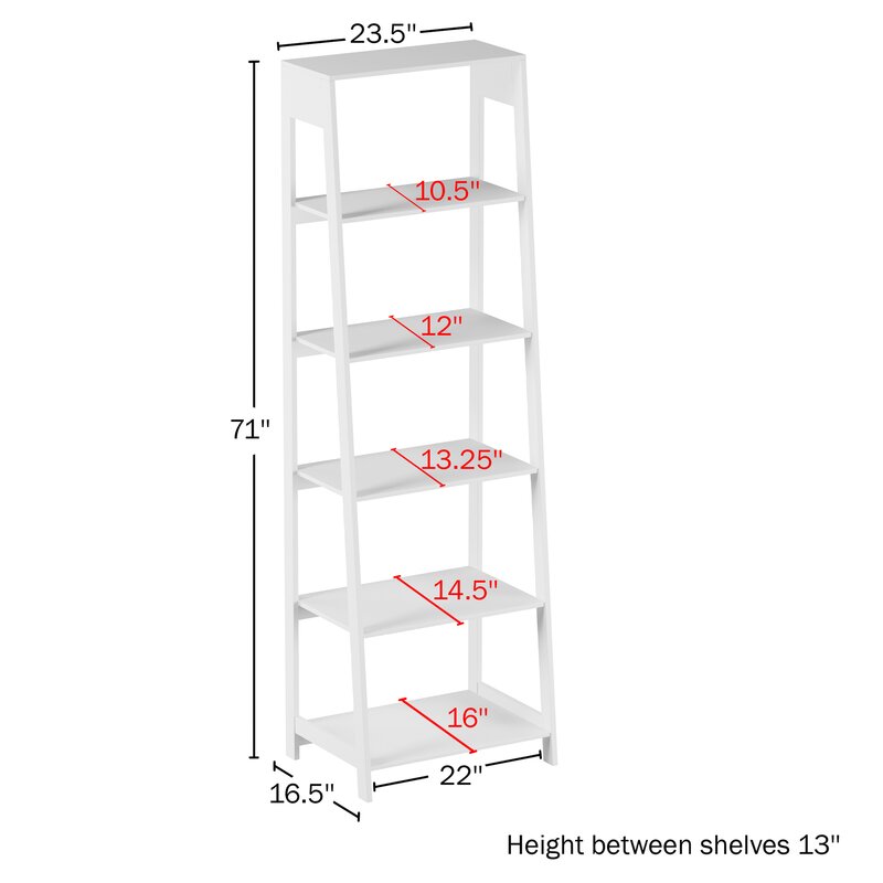 Andover Mills™ Flythe Ladder Bookcase & Reviews | Wayfair
