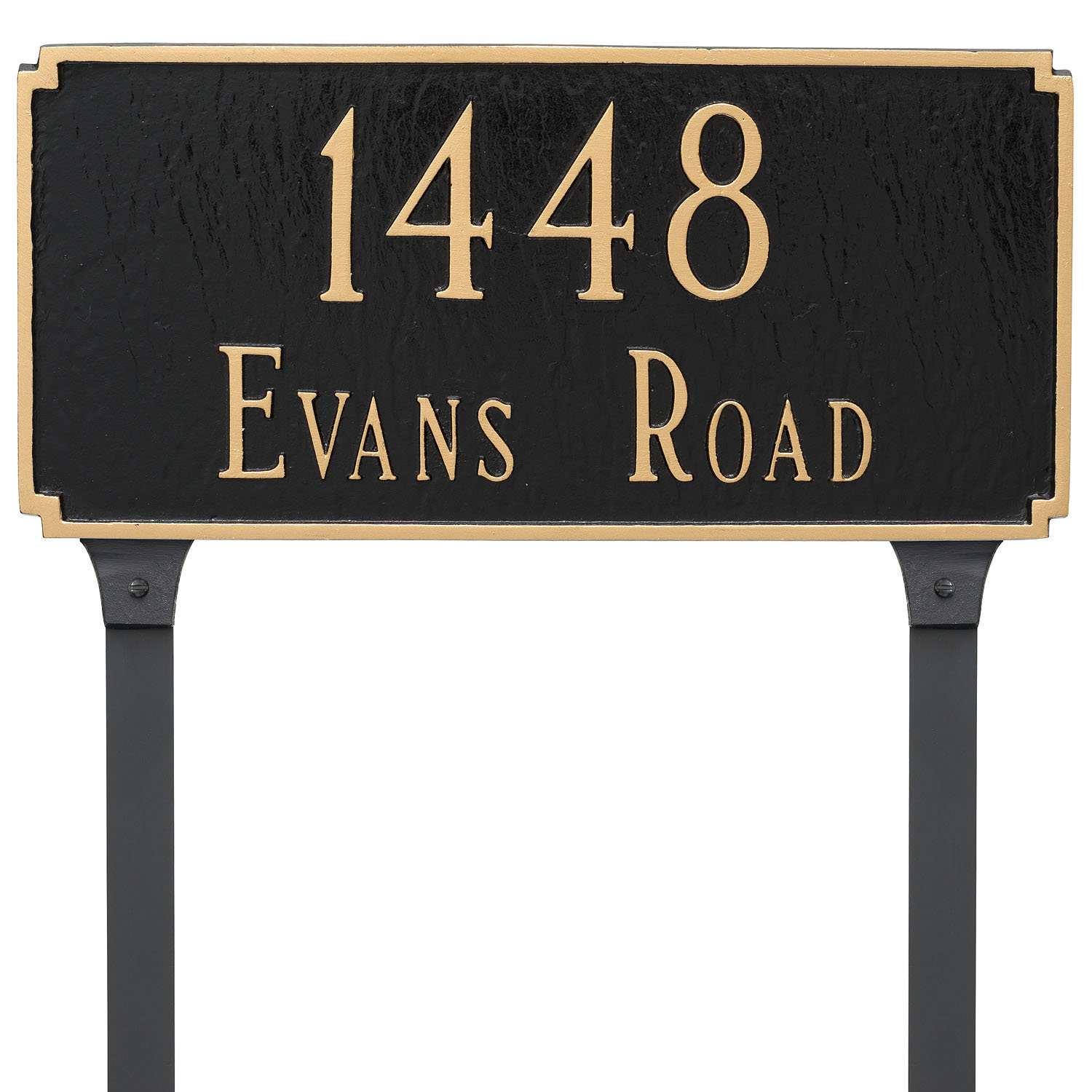 Montague Metal Products Madison 2Line Lawn Address Sign & Reviews