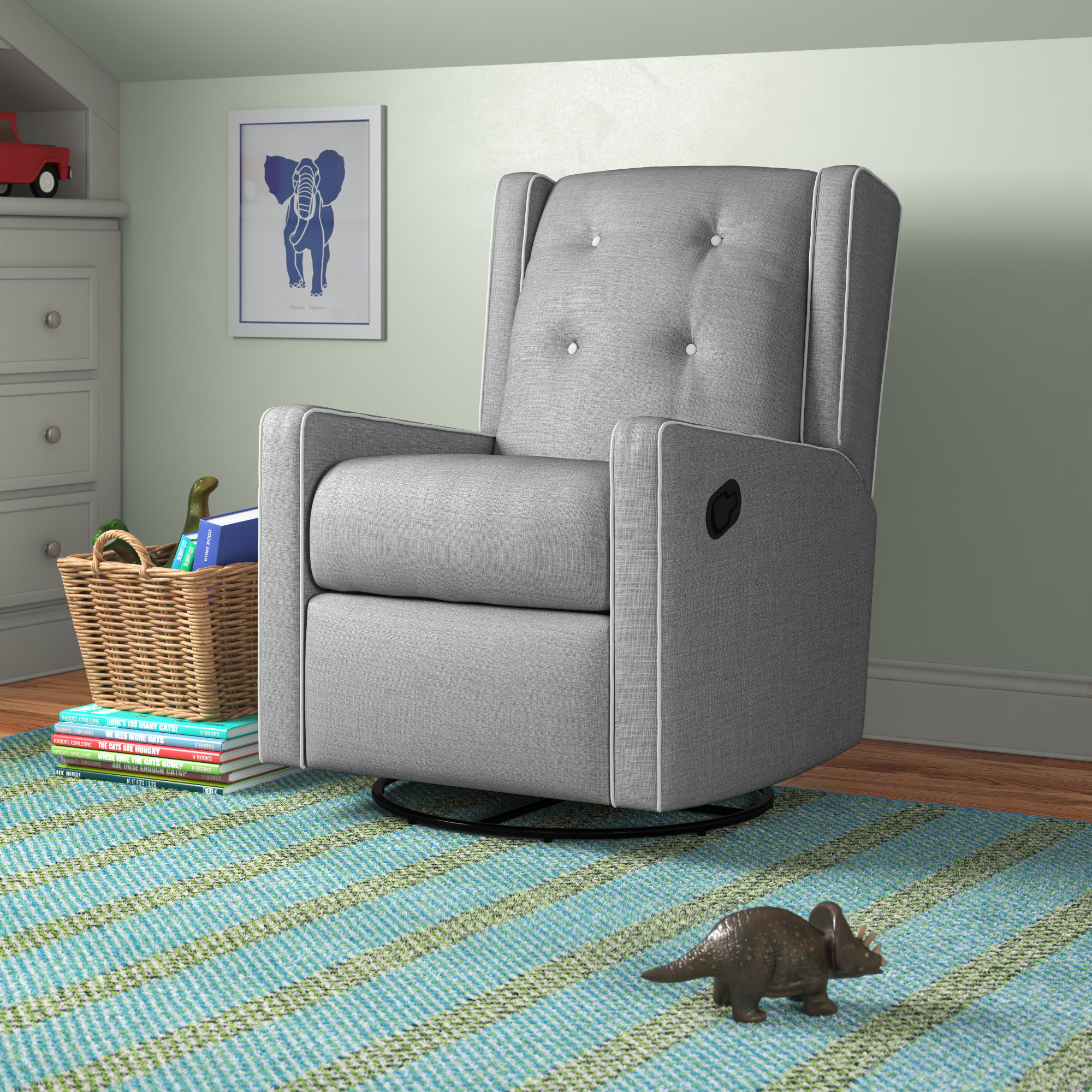 Hudak Swivel Reclining Glider