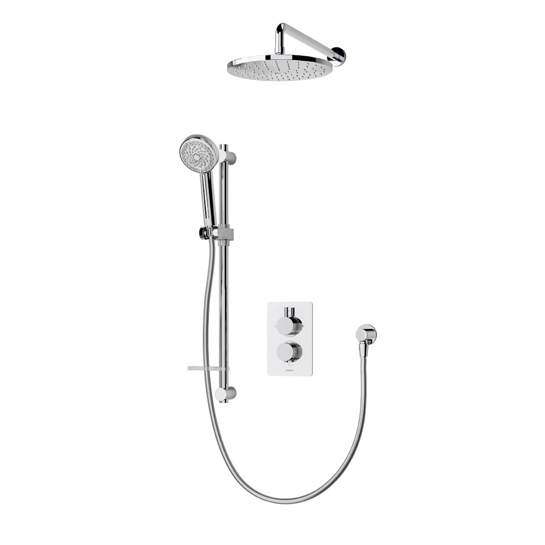 Dream Thermostatic Shower with Adjustable Shower Head / Handheld Shower Head gray