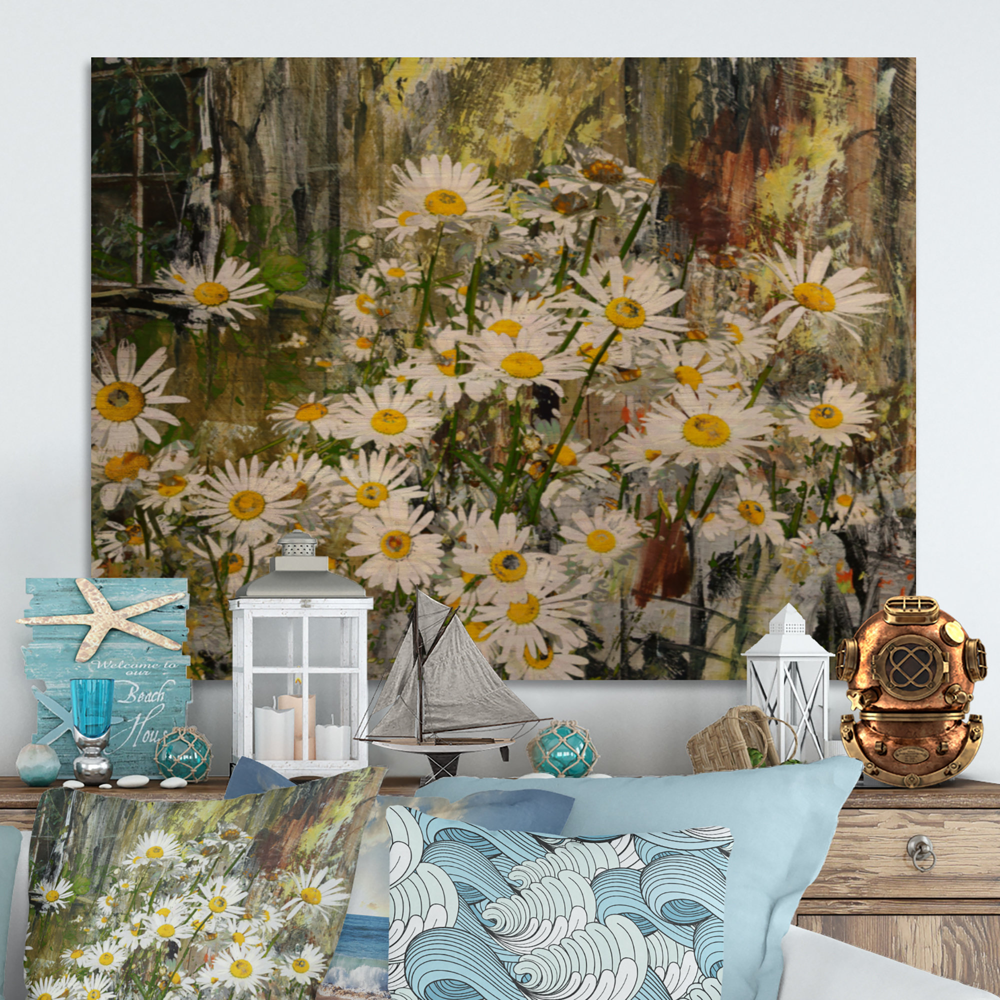 Winston Porter Daisies Flowers Under The Window Daisies Flowers Under