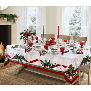 CHRISTMAS TABLE CLOTH PLASTIC 10 DESIGNS DINNER FESTIVE PARTY CUTE TRADITIONAL 