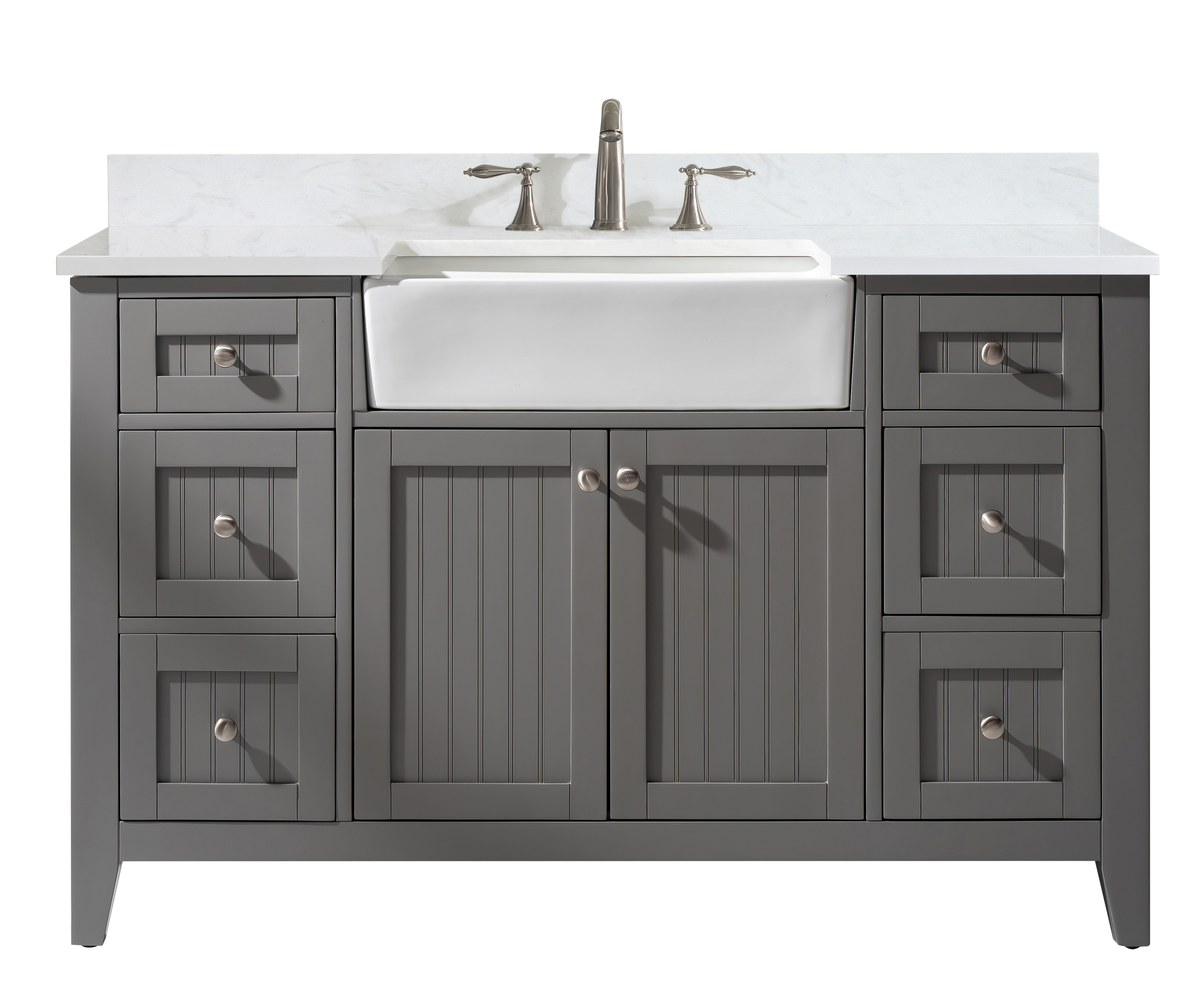 Longshore Tides Burbank 54'' Freestanding Single Bathroom Vanity with