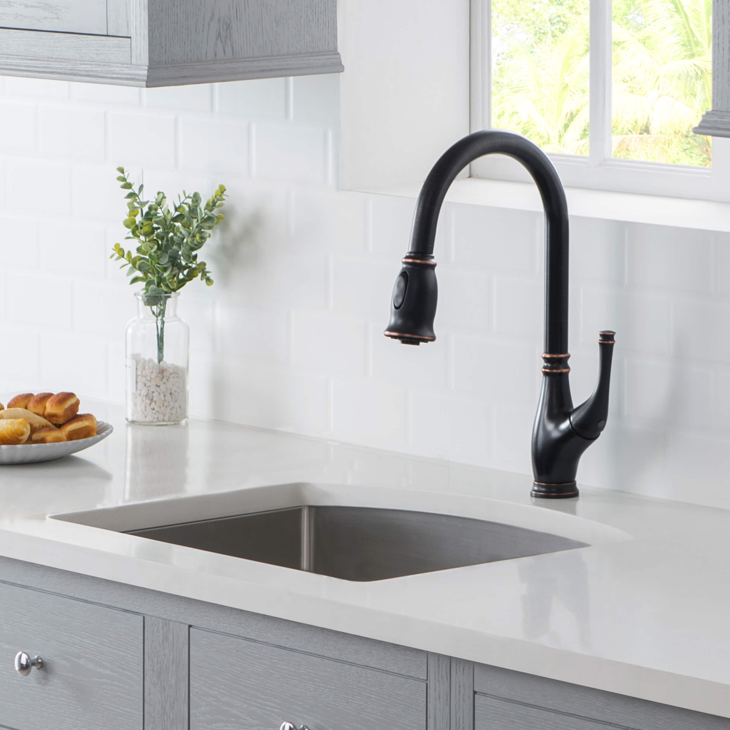 KIBI USA KIBI 21'' W Single Bowl Stainless Steel Undermount Kitchen