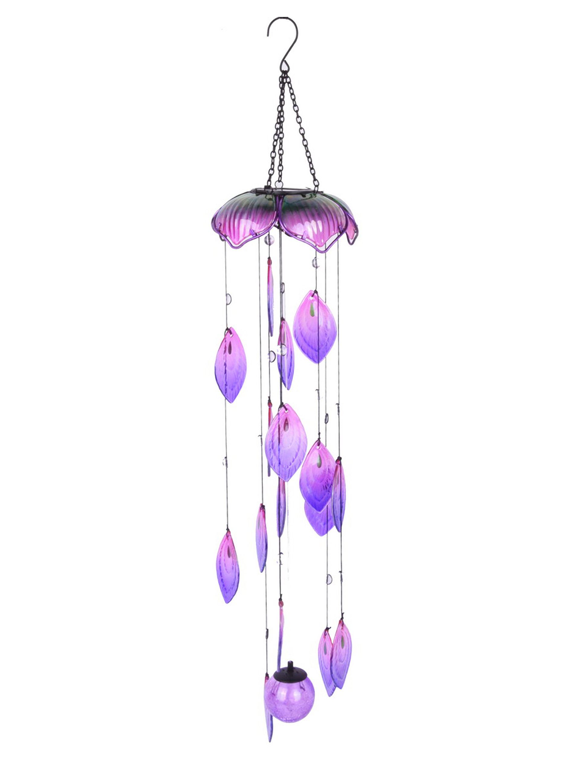 Arlmont & Co. Klariza Peacock Solar Lighted Celestial Wind Chime Wayfair