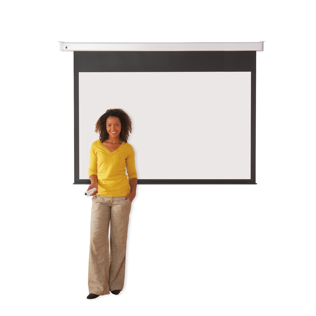 White Electric Projection Screen white