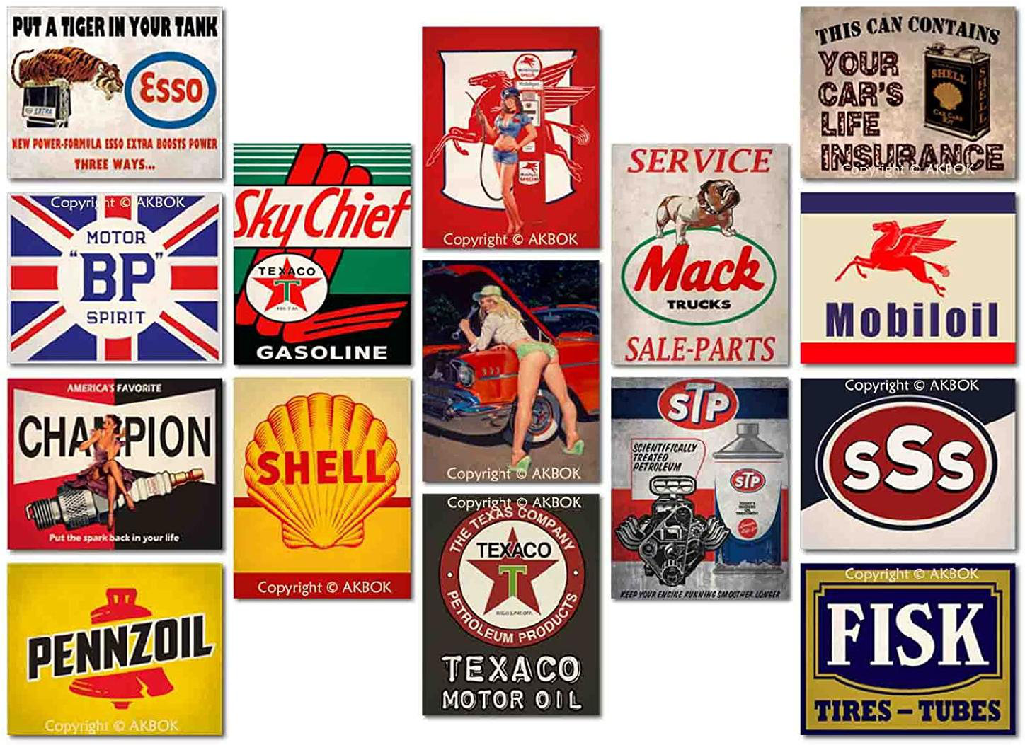 Trinx Poster Cave Garage Bar Wall Decor Cave Garage Bar 15 Piece