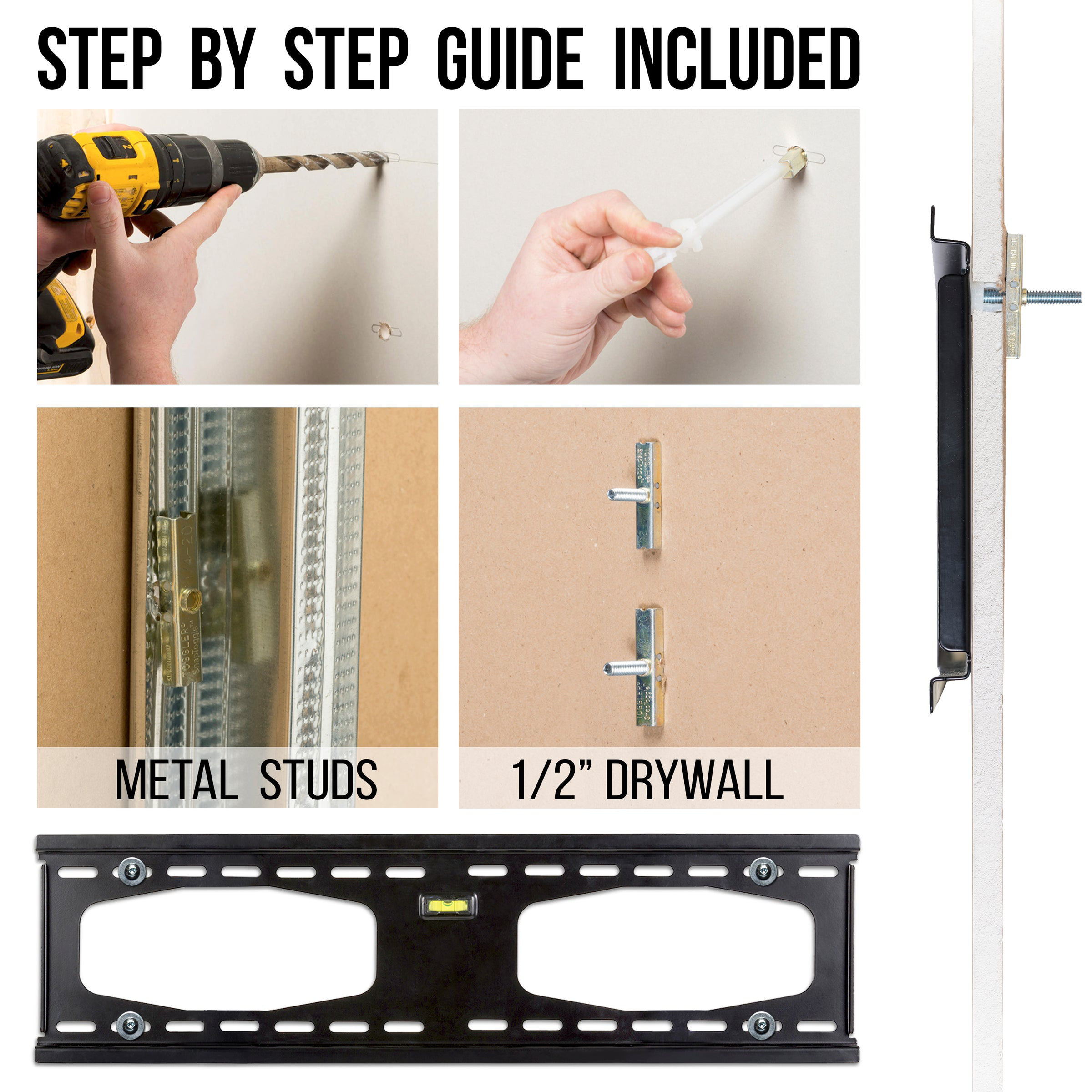 Condo Mounts Condomounts 200 Lbs Drywall Metal Studs Anchors Complete 