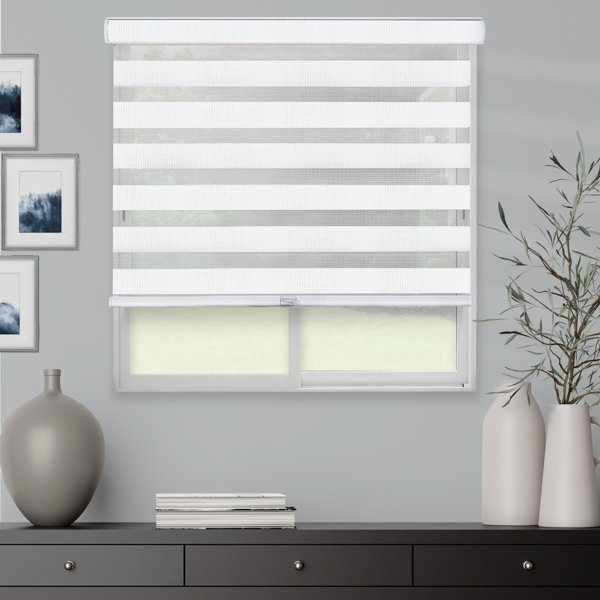 Brillant Bambo Zebra Black Roller Blinds 100 X 200 cm Home Office Window Shades 