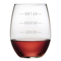 Wayfair | Funny Stemless Wine Glasses Wine Glasses You'll Love in 2023