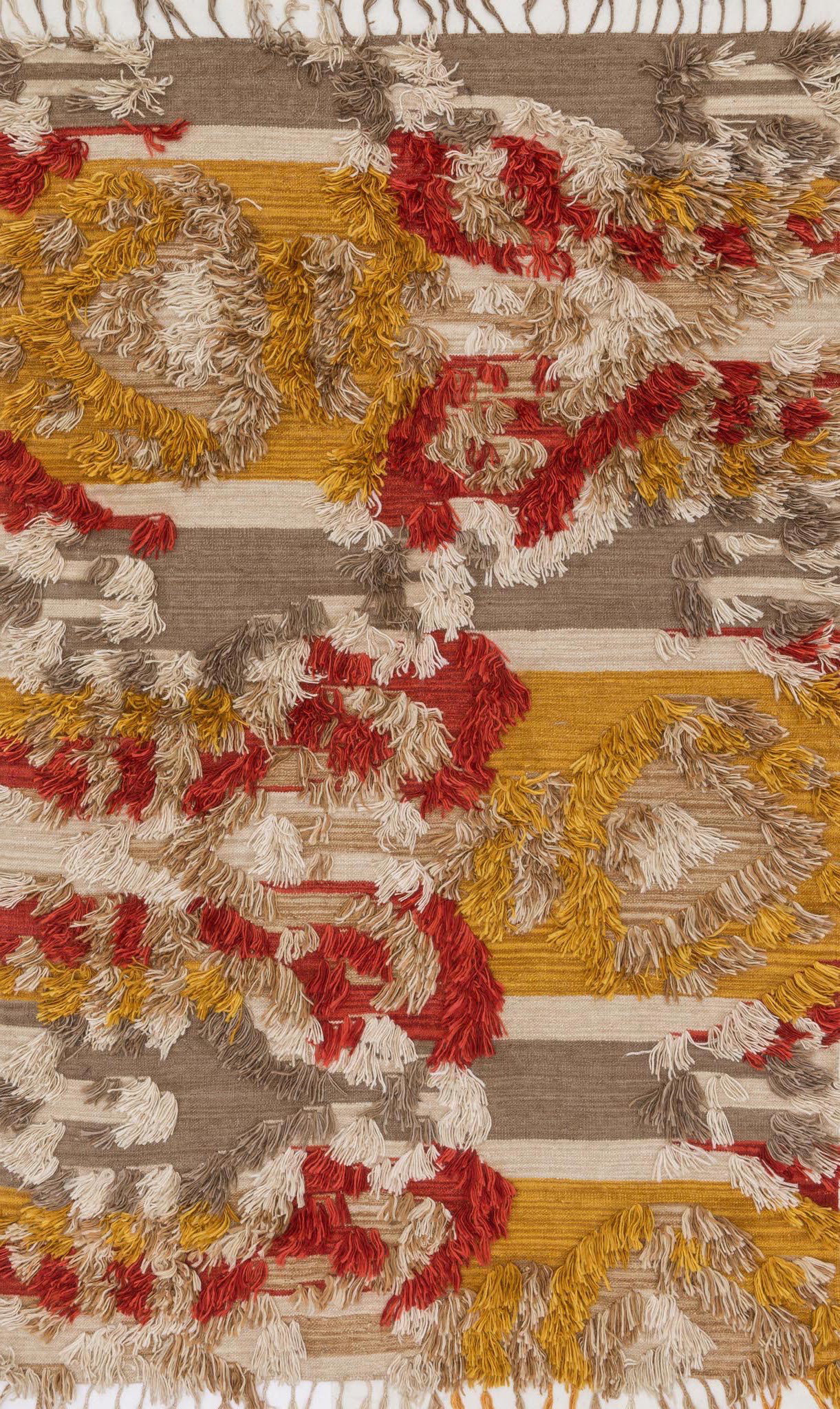 Loloi Rugs Fable Hand Knotted Red/Yellow Rug | Wayfair