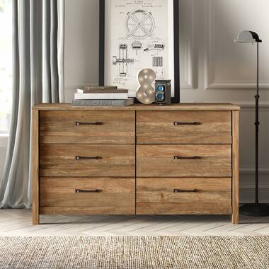 6 Spacious Drawers with Handles Stylish Storage Dresser Chest for Bedroom Black Storkcaft Alpine 6 Drawer Dresser Coordinates with Any Kids Bedroom or Baby Nursery 