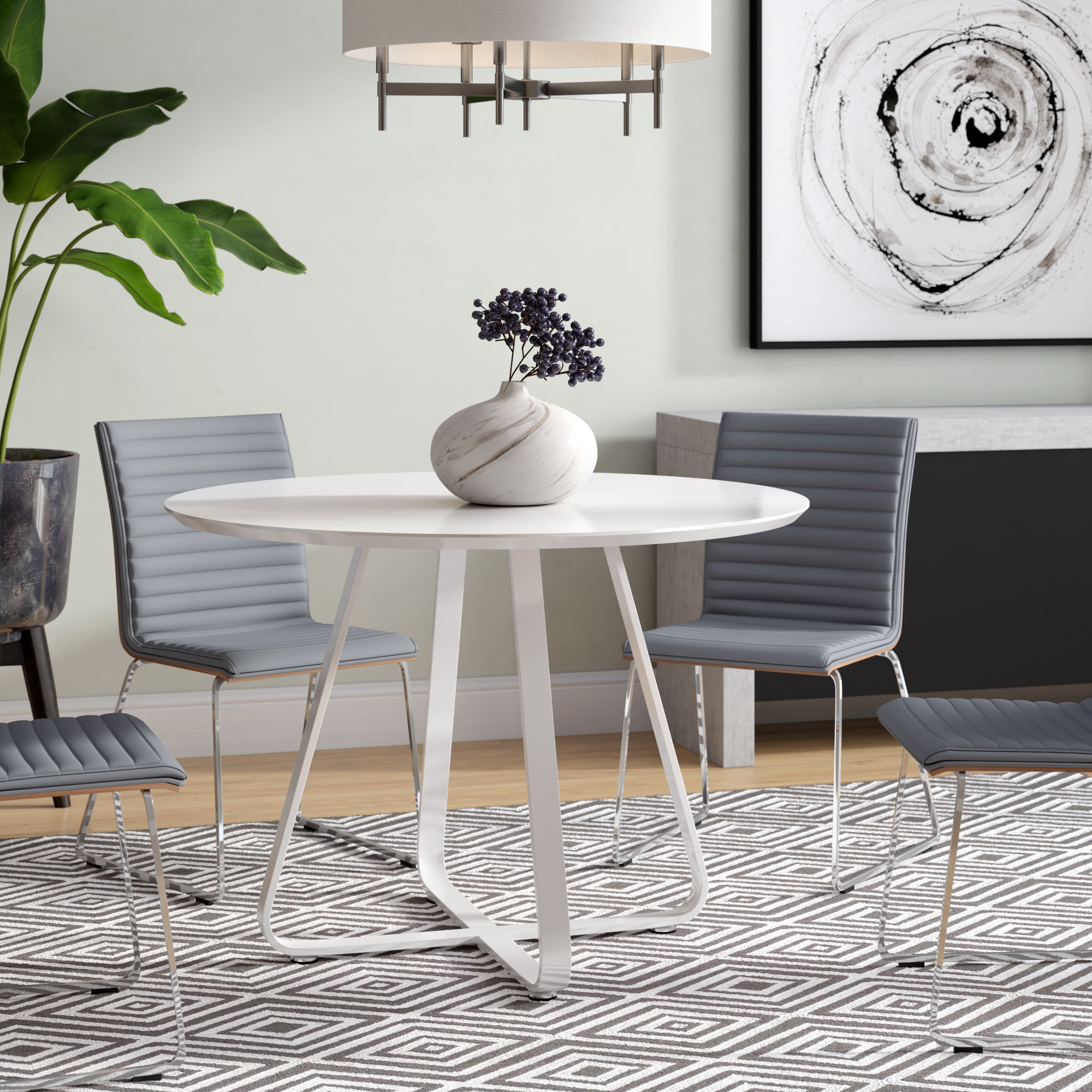 Ivy Bronx Tegan Round Dining Table & Reviews | Wayfair