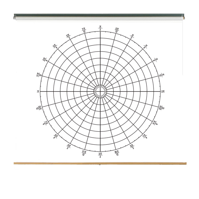 geyer instructional products pull down dry erase chart polar chart 2 bold main axis radian wall mounted whiteboard 63 x 48 wayfair