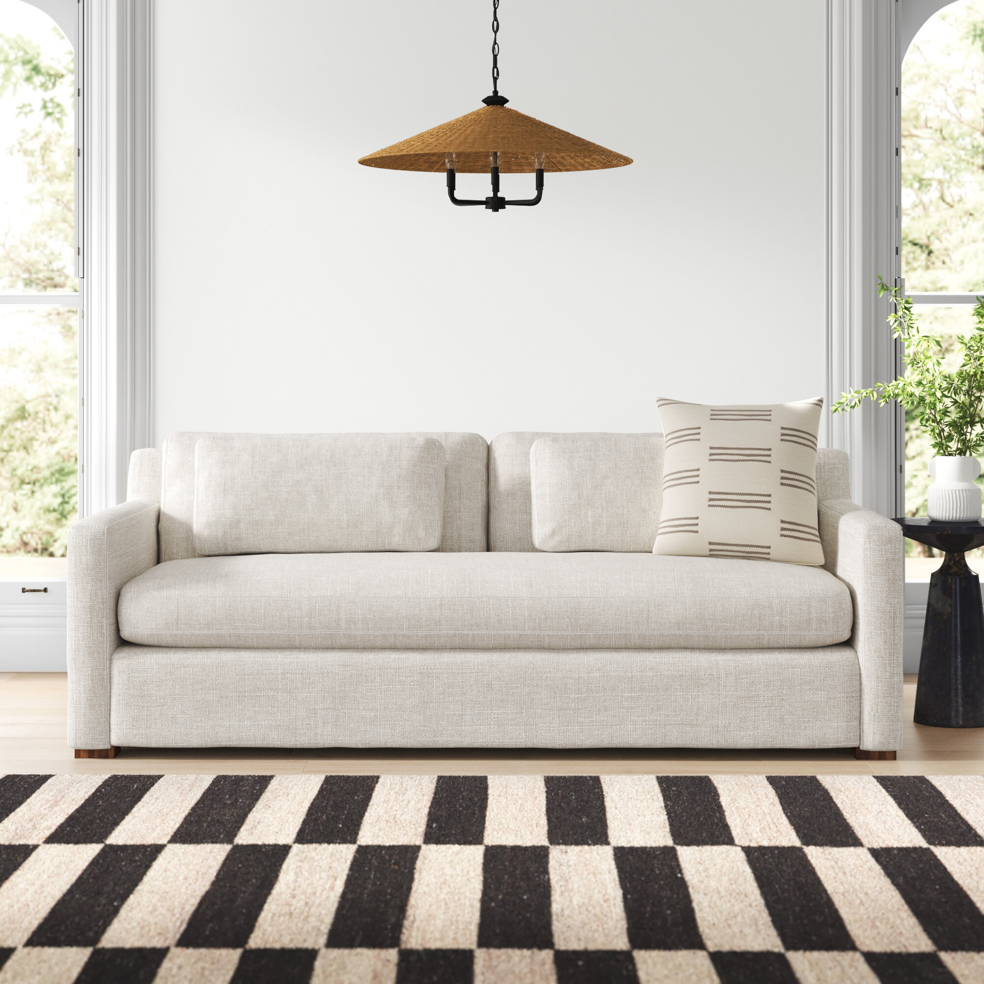 Joss & Main Maudette 83" Square Arm Sofa with Reversible Cushions