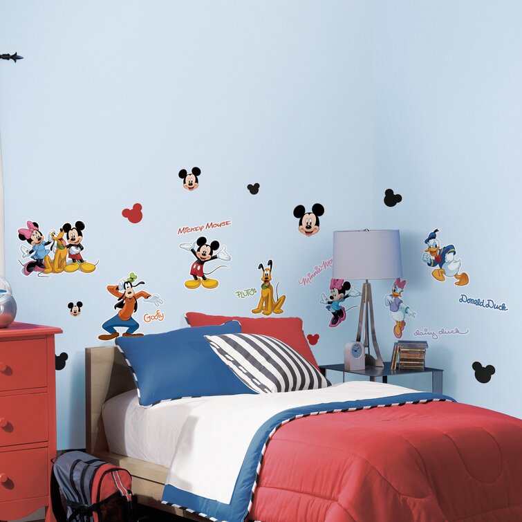 MICKEY MOUSE MINNIE DISNEY LOT OF  STICKER WALL DECAL CHARACTERS 
