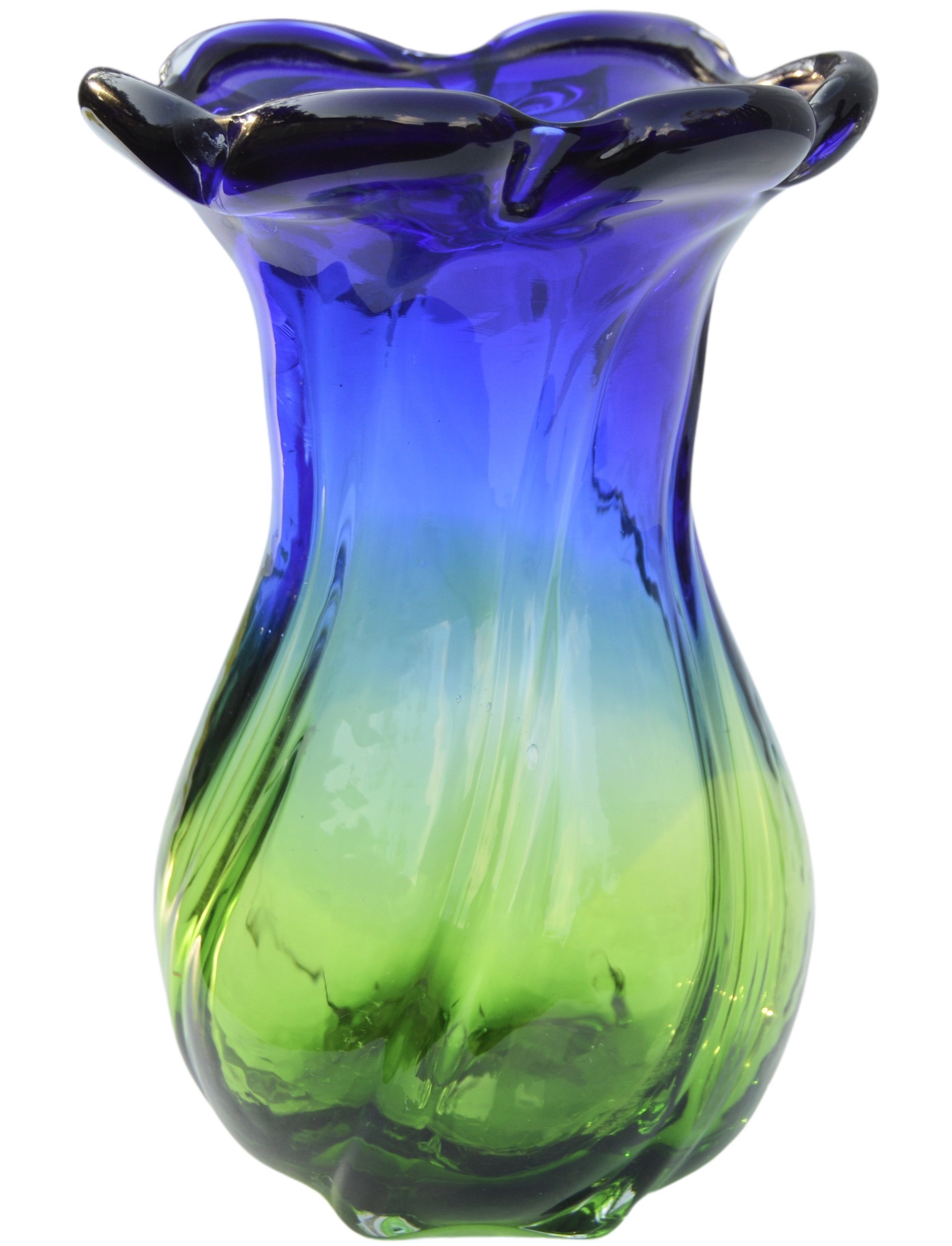 The Moroccan Room Blue/Green 8.5'' Glass Table Vase | Wayfair