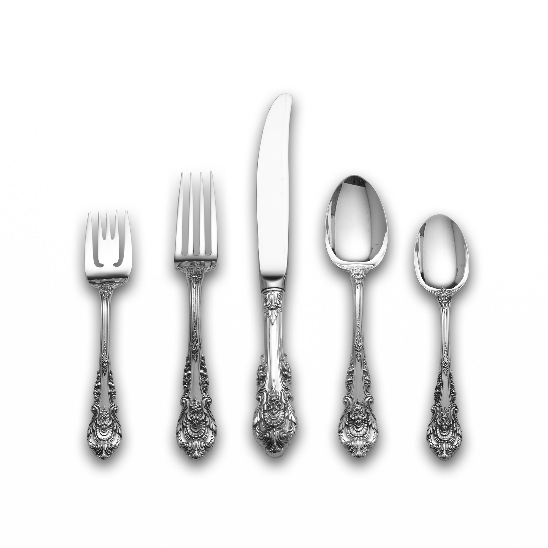 Wallace Sterling Silver Sir Christopher Flatware Set of 66 Wayfair