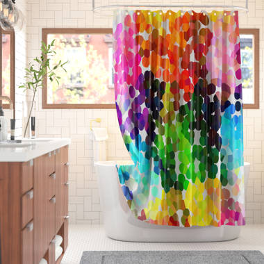 Crayola Splat Single Shower Curtain | Wayfair