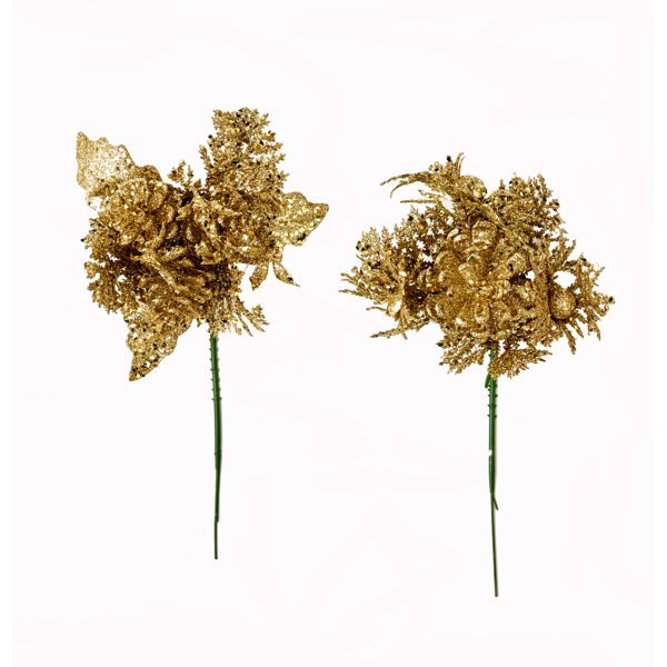 Gold-christmas-picks | Wayfair